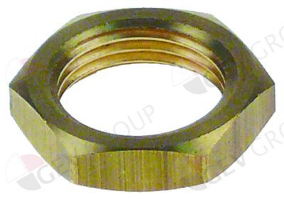Гайка (латунь) 3/8" h5мм
