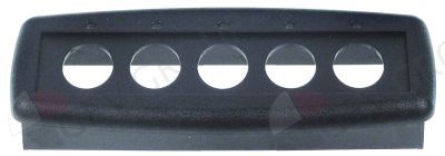 Декор панелі кнопки (чорний) L102мм W40мм для 1d5