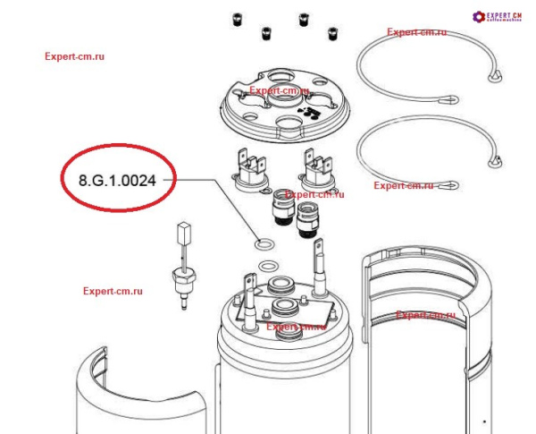 Ущільнювач Dr.Coffee / Liberty's O-ring d9.5мм х 1.5мм